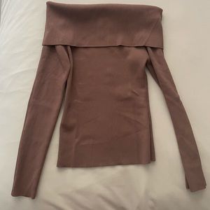 Aritzia Wilfred off the shoulder sweater